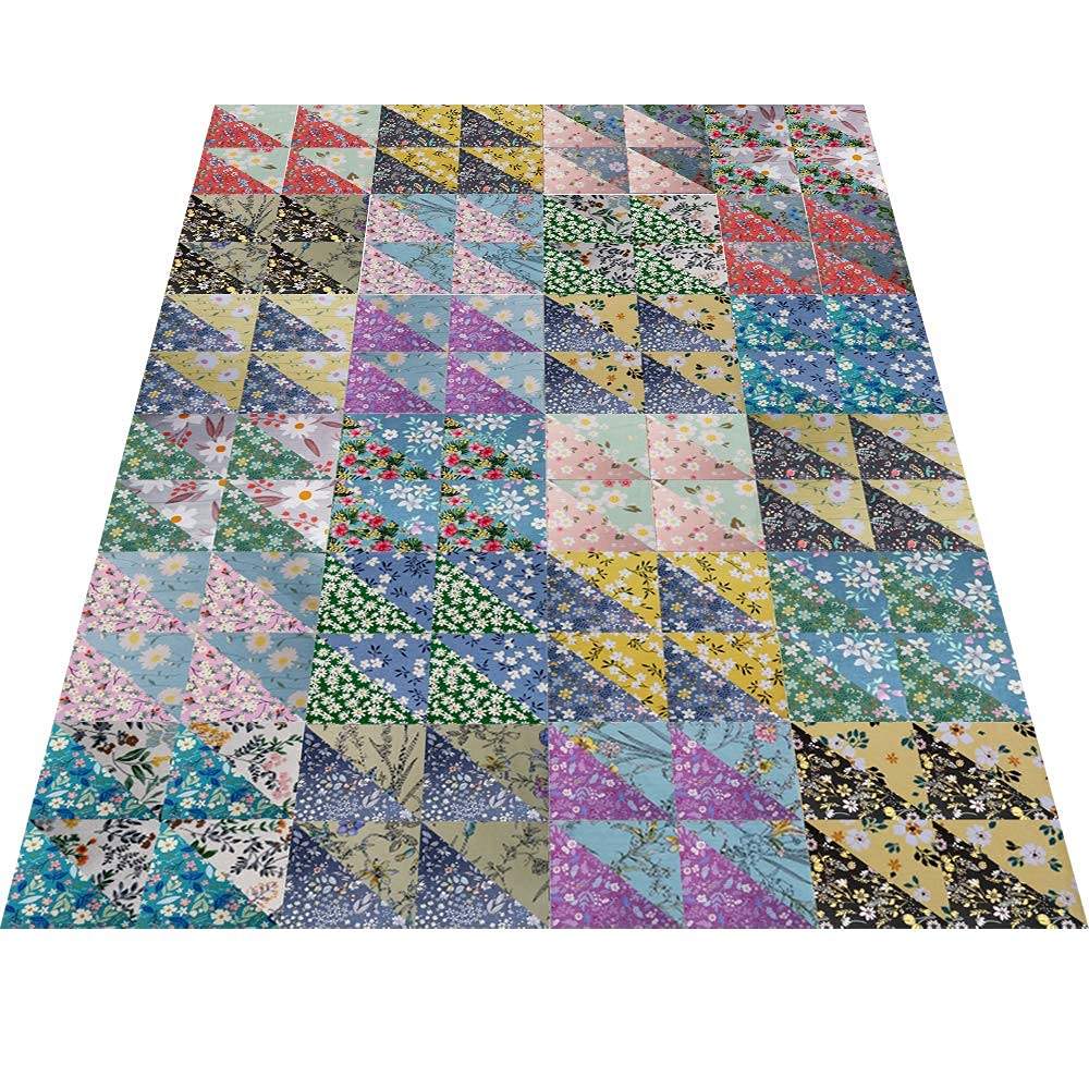 8 x 8 25 PCS 100% Cotton Fabric Bundles for Quilting Se
