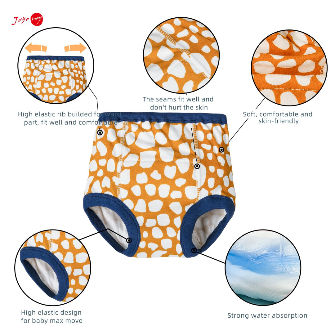 Joyo Roy 4pcs Boys Underwear 4t Training Underwear 4t Underwear Potty Training Underwear for Boys 4t Toddler Panties 4t-5t Boy Underwear 4t Boys Training Underwear 4t Waterproof Underwear