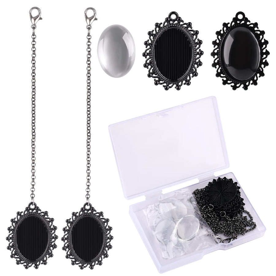 5pcs Graduation Cap Tassel, Memorial Photo Charms for Wedding Bouquet DIY Memorial Photo Chain Pendant for Cap and Gown Ceremony (Black)