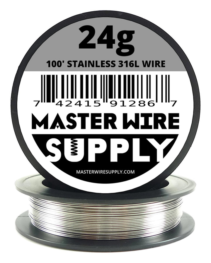 Stainless Steel 316L - 100&#39; - 24 Gauge Wire - 1