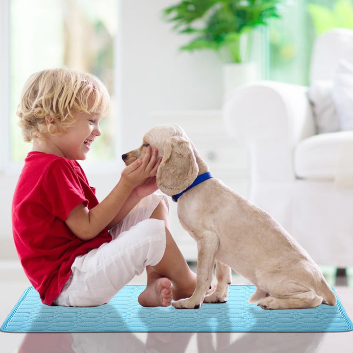 Dog Cooling Mat Large Cooling Pad Summer Pet Bed for Dogs Cats Kennel Pad Breathable Pet Self Cooling Blanket Dog Crate Sleep Mat Machine Washable