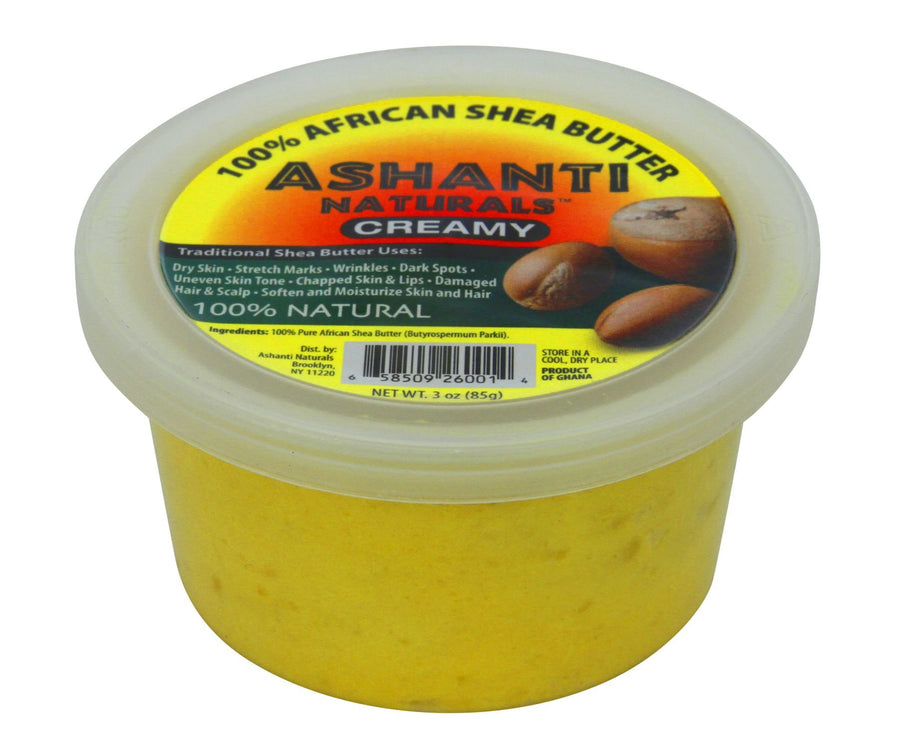 100% Soft and Creamy Natural African Shea Butter, 3 oz, Yellow