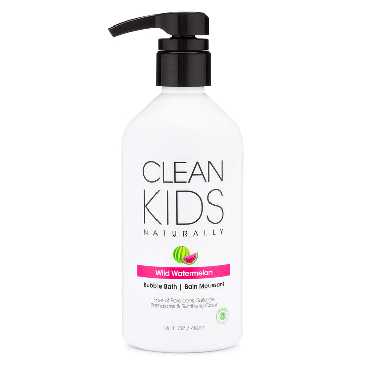 Clean Kids wild watermelon Bubble Bath, 16 Oz, Package May Vary