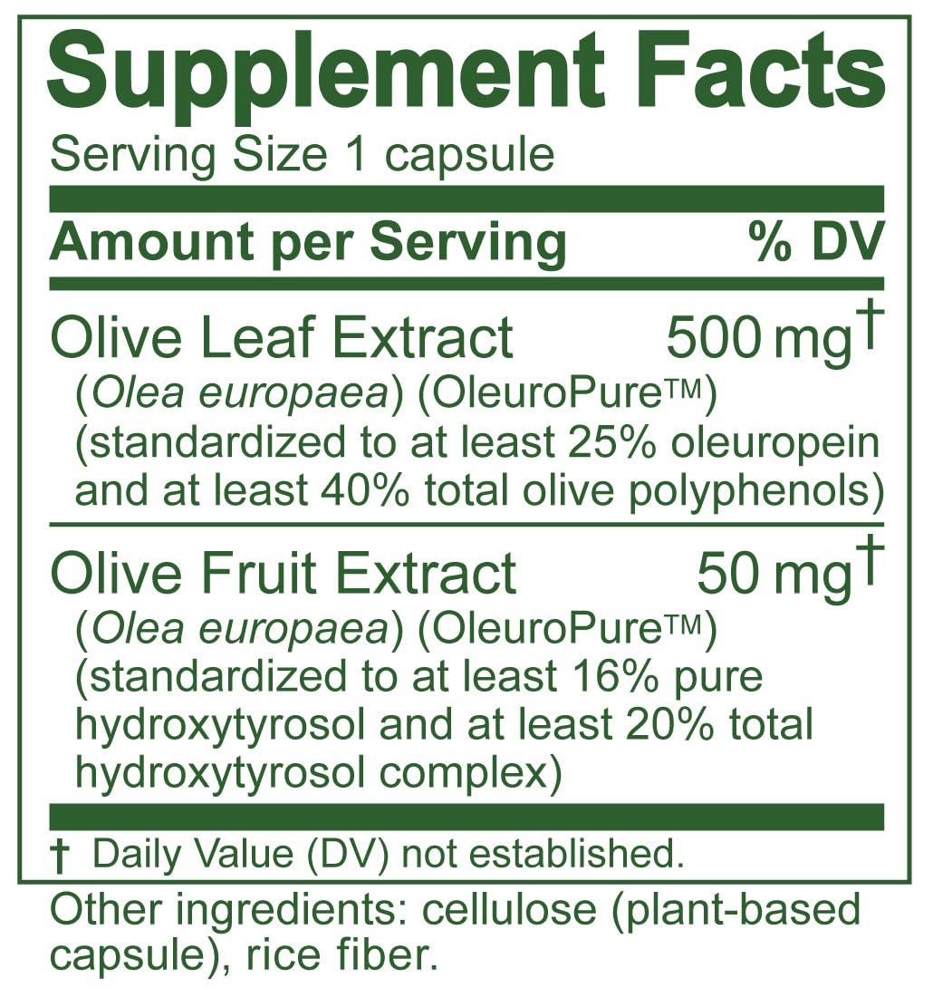 , Olive Leaf Extract Capsules – 25% Oleuropein (40% Total Polyphenols), Plus 20% Hydroxytyrosol Complex – 100% Grown &amp; Extracted in Spain (90 Capsules)