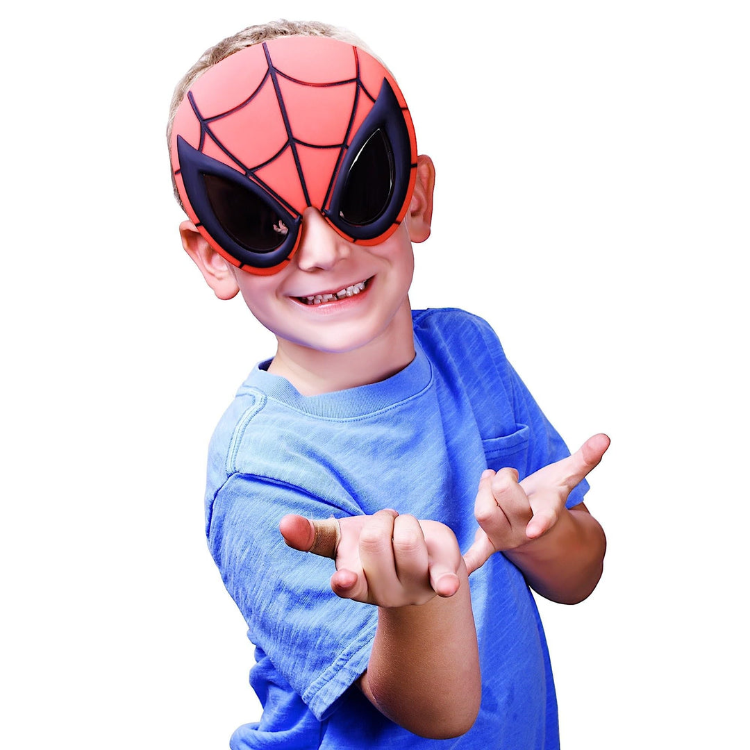 Marvel Official Spider-Man Sunglasses | Full Mask Costume Accessory | One Size Fits Most