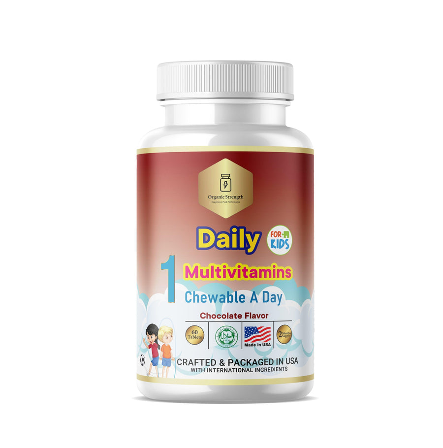 Organic Strength Kids 1 Chewable A Day Halal Multivitam