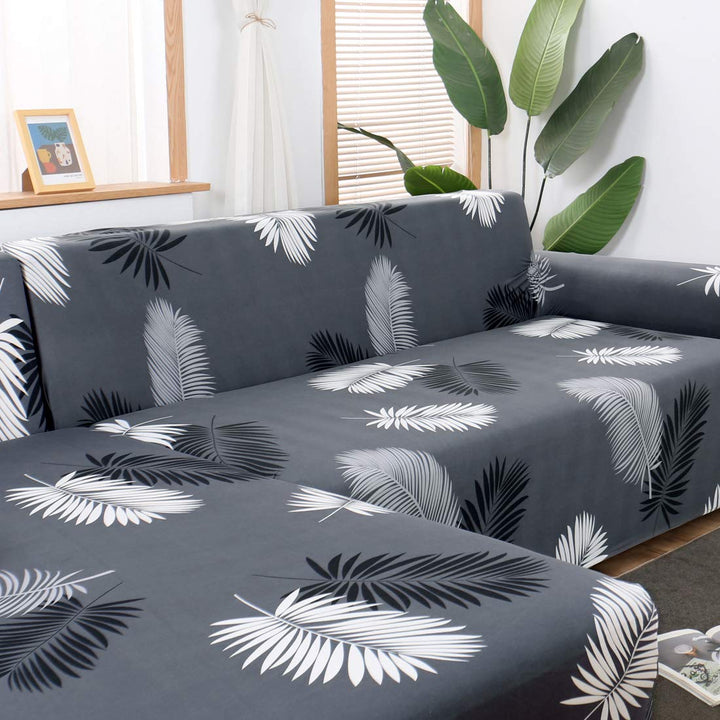 MIFXIN Sectional Sofa Covers L Shape Couch Slipcover 2 