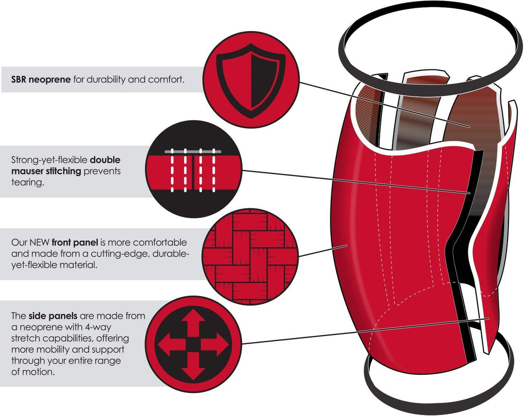 Rocktape Assassins Knee Compression Sleeves, Knee Brace for Weightlifting, Cross Training & Working Out - Reduce Strain & Swelling (2 Sleeves) 7mm Thickness, Small, Red Camo