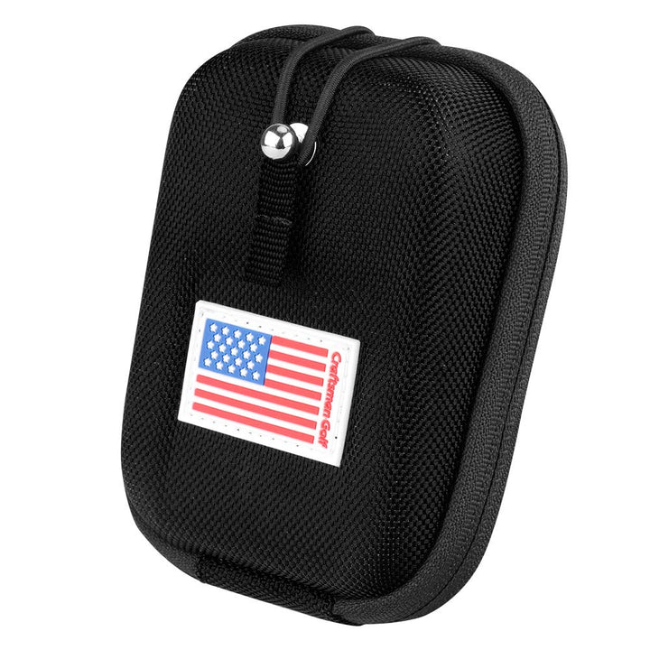 Rangefinder Case USA Flag Hard Shell for Tectectec Callaway, Universal Range Finder Carry Bag, Also for Customization with Your Name Stitched (Black)