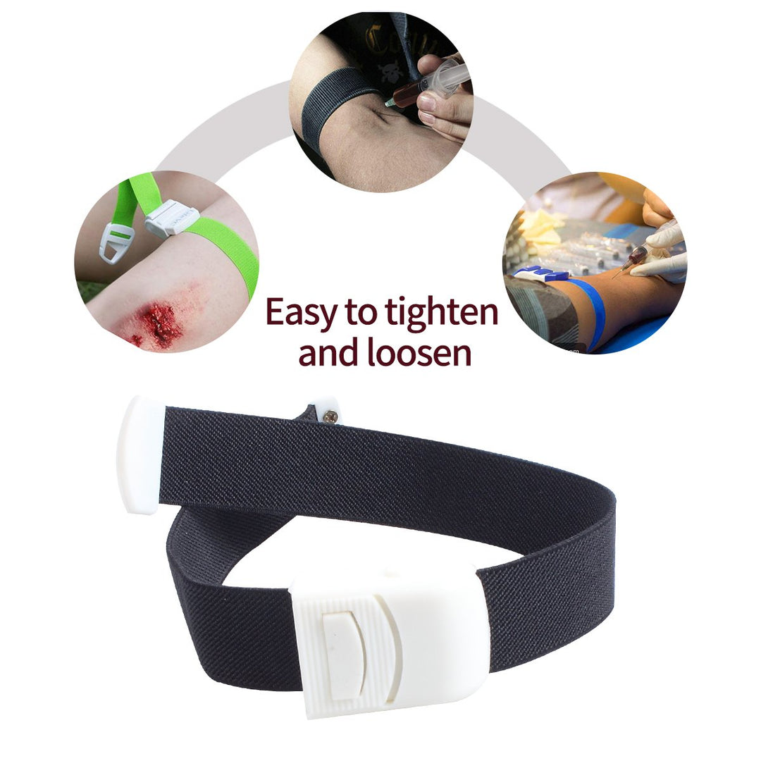 Ewinever 6-Pack Tourniquet Elastic First Aid Quick Release Medical Sport Emergency Buckle Band
