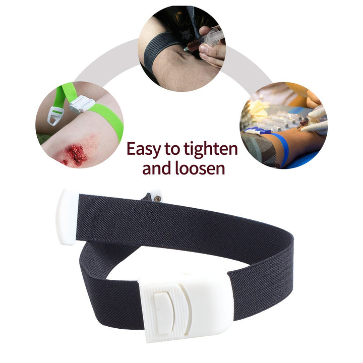 Ewinever 6-Pack Tourniquet Elastic First Aid Quick Release Medical Sport Emergency Buckle Band