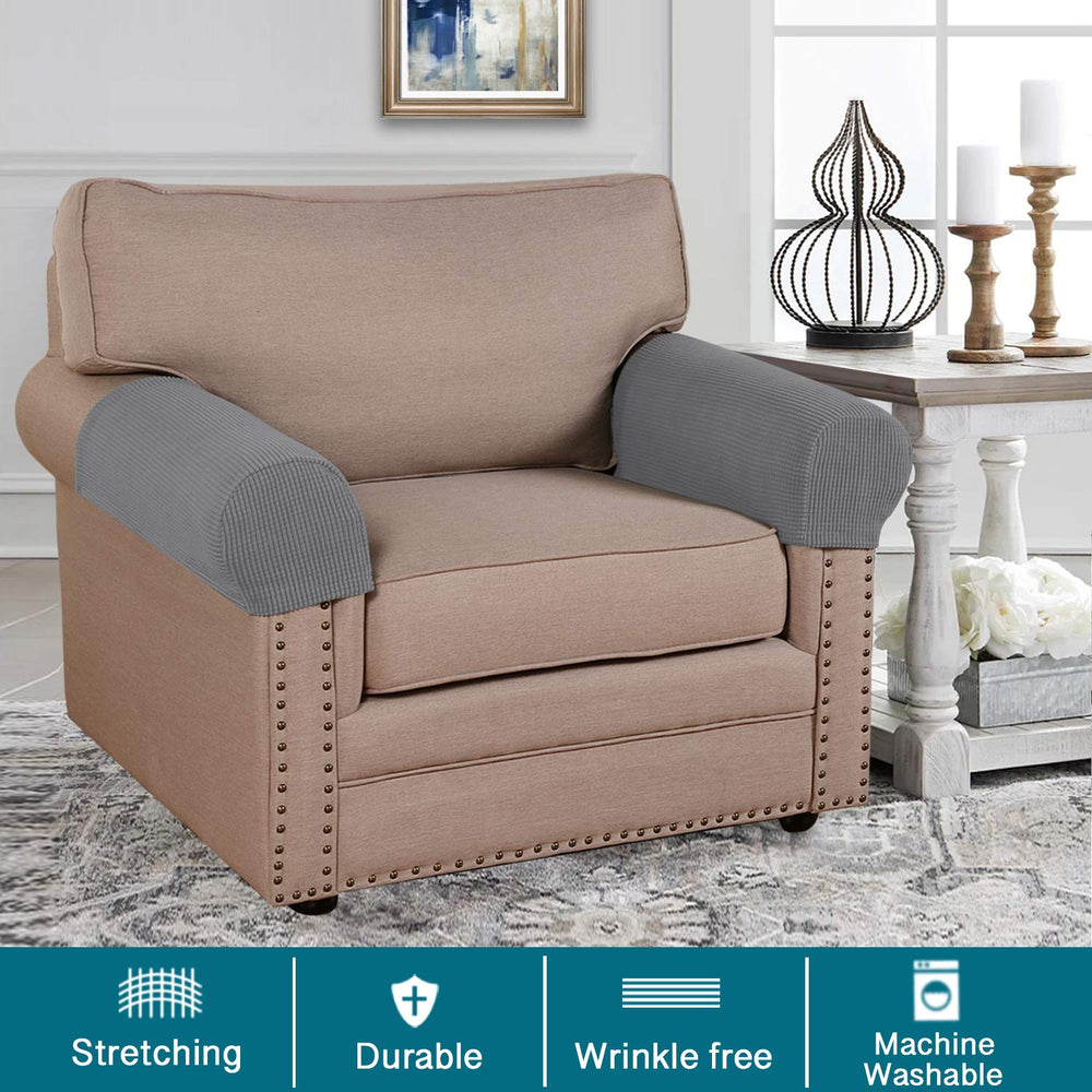 Turquoize Stretch Armrest Covers for Chairs and Sofas C