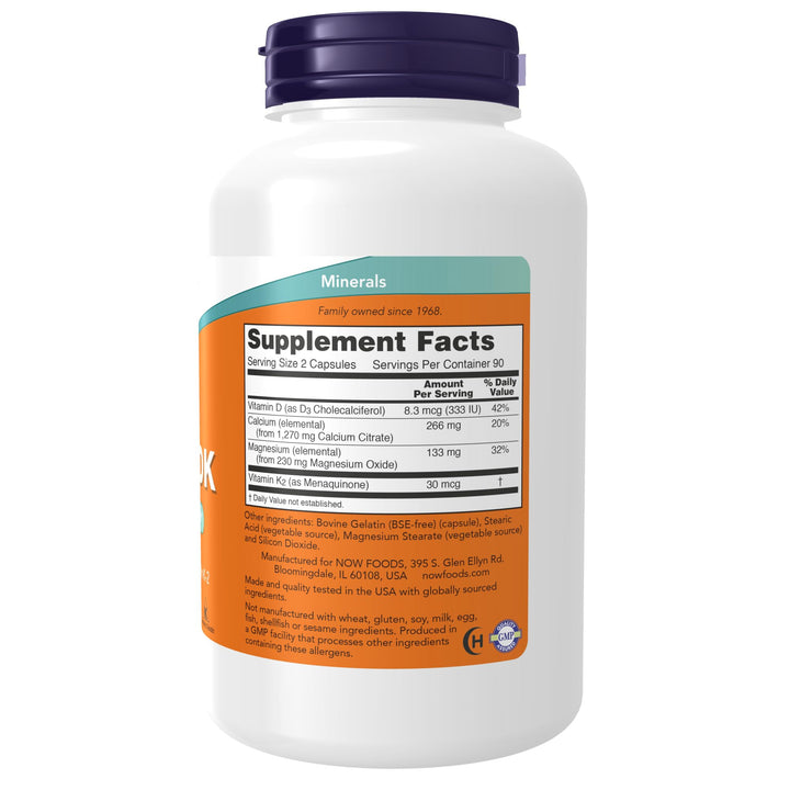 NOW Foods Supplements, Cal-Mag DK with Vitamin D-3 and 