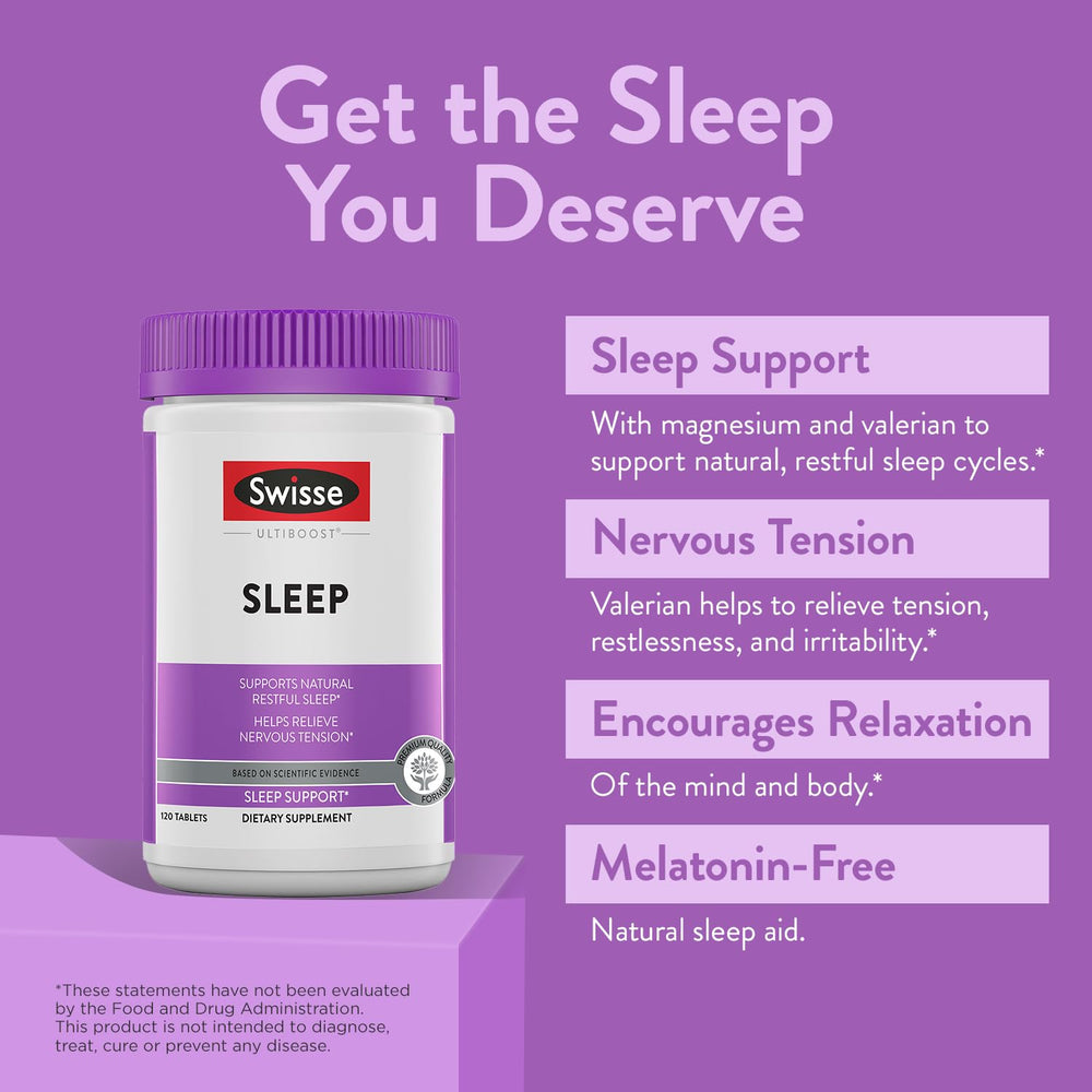 Sleep Valerian Root Capsules | Valerian Root Extract + Magnesium + Licorice + Hops | Melatonin Free Herbal Sleep Supplement | Helps Relieve Nervous Tension | 120 Tablets