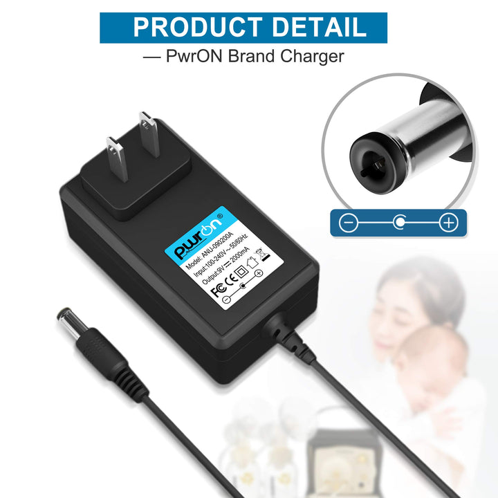 9V AC to DC Adapter Compatible with Medela Pump in Style Advanced Breast Pumps - Replacement for Models #9207010 Power Supply Cord (Manufactured January 2008 After)