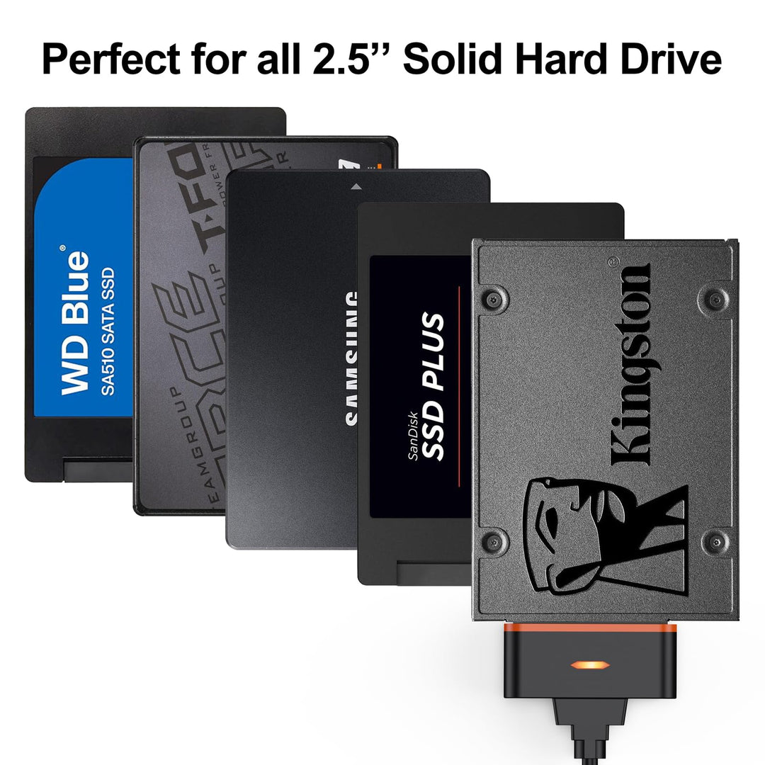 SATA to USB C Adapter, USB Type C to 2.5&#39;&#39; SATA Converter Cable External Hard Drive Compatible with SSD WD Seagate Toshiba Hitachi MacBook Pro/Air XPS 13/15 ThinkPad X1