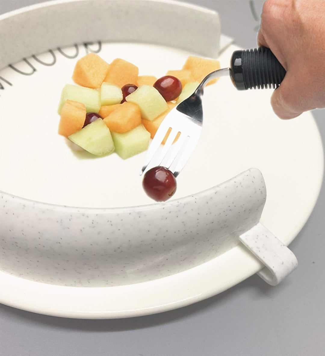 Food Plates Guard - Parkinson Patients Scooping Food Cl