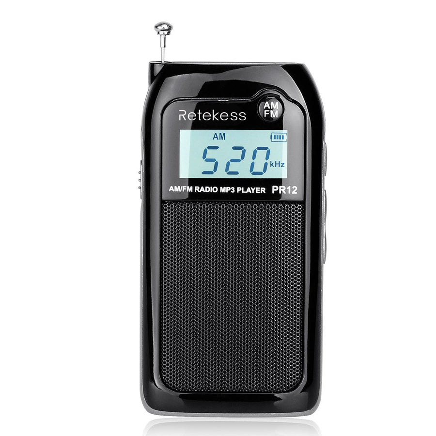 Retekess PR12 Digital Radio, Pocket Radio AM FM, Mini R
