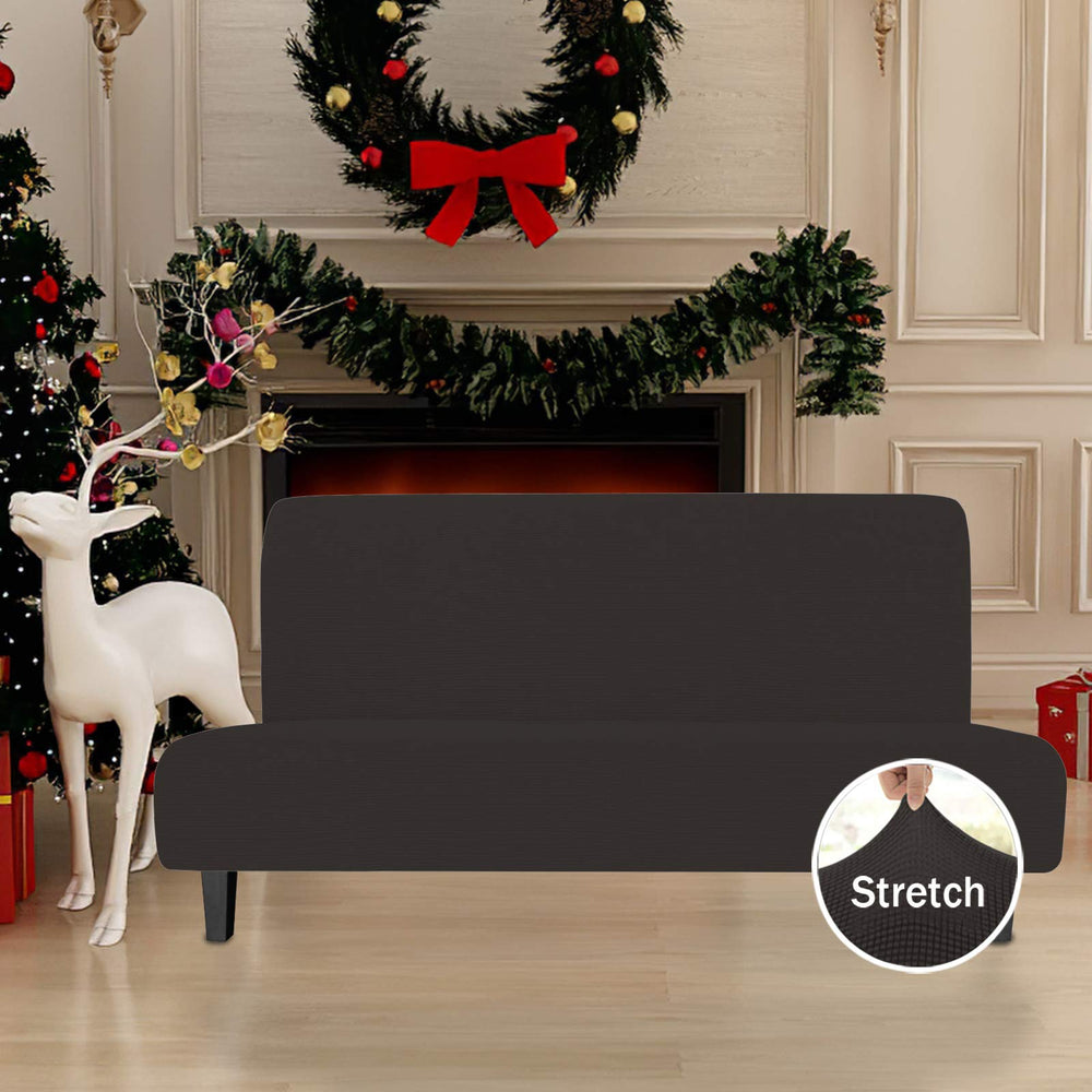 Easy-Going Stretch Futon Slipcover Armless Sofa Cover F