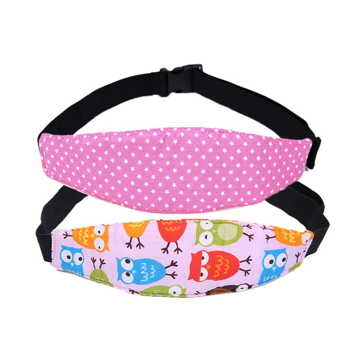 2 Pcs Baby Car Seat Neck Relief and Head Support,Silence Shopping Car Seat Head Band Strap Headrest,Stroller Car Seat Sleeping Head Support for Toddler Child Children Kids Infant Christmas (Pink)