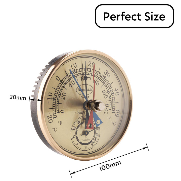 Max Min Thermometer and Hygrometer - Ideal Greenhouse Thermometer and Humidity Meter to Monitor Maximum and Minimum Temperatures and Humidity Easily Wall Mounted