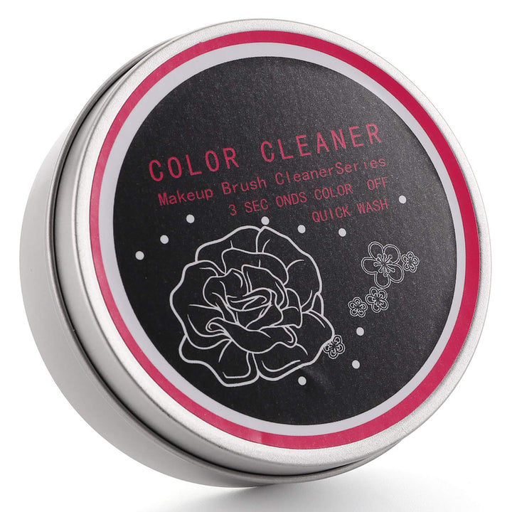 6 Pack Color Removal Cleaner Sponge with 20 Pack Replacement Sponge, Dry Makeup Brush Quick Cleaner Sponge, Easily Clean Makeup Brushes Without Water or Chemical Solution for Travel