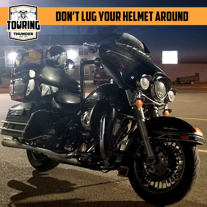 Motorcycle Helmet Lock - High Security Pin Combination Carabiner Lock for Motorbike - Bright Theft Deterrent Cable - Tough Enough to Secure Virtually Anything