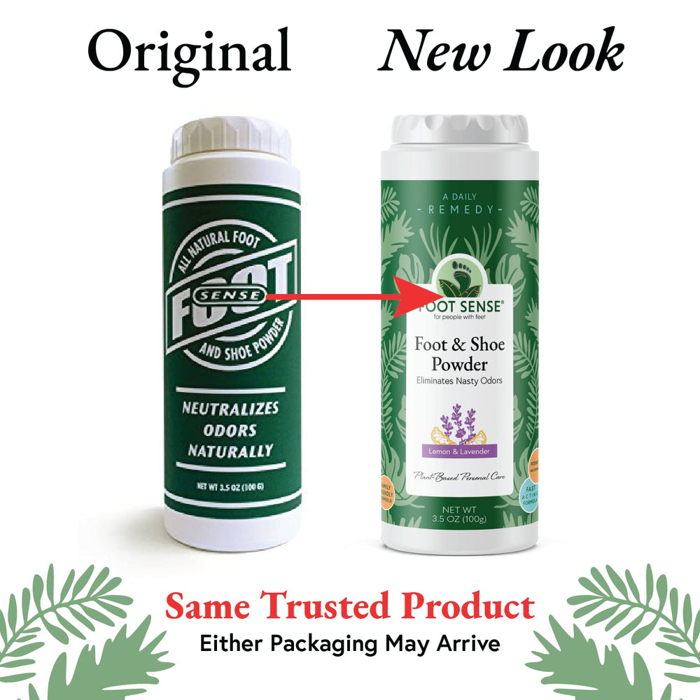 FOOT SENSE All Natural Smelly Foot & Shoe Powder - 