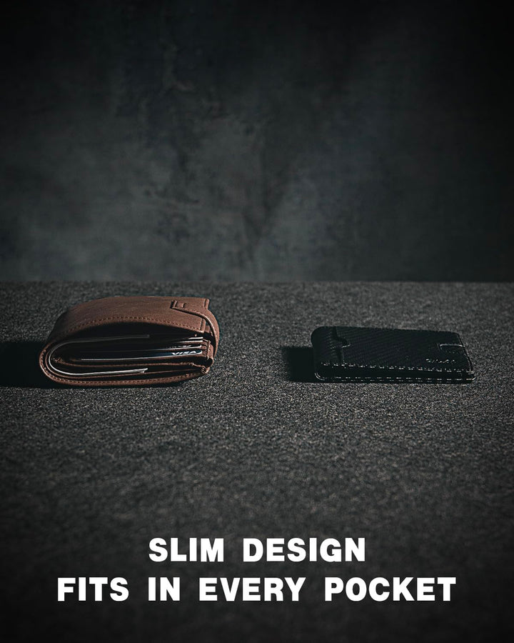 Zitahli Mens-Wallet-Slim-Leather-RFID Blocking Wallet f