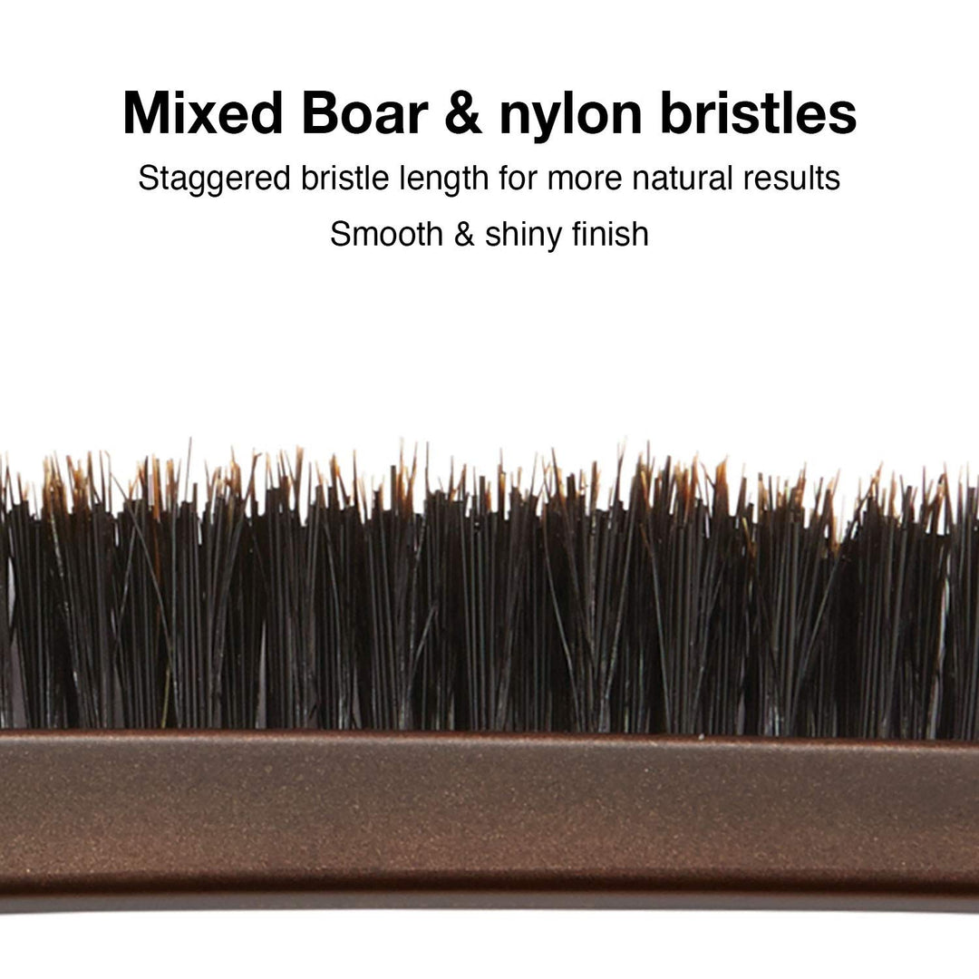 Style-Up Teasing Foldable Hair Brush - 100% boar &amp; ionic bristles STU-CO (Combo)…
