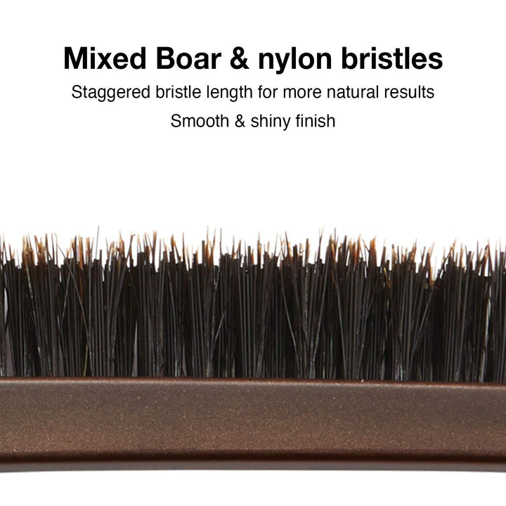 Style-Up Teasing Foldable Hair Brush - 100% boar &amp; ionic bristles STU-CO (Combo)…