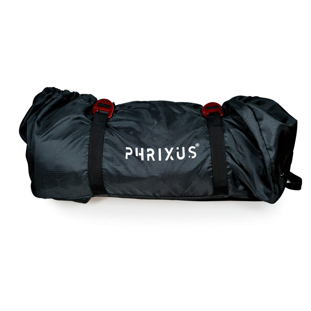 Backpack, Classic Rope Bag with Water-Resistant Folding Shoulder Straps, 500D Oxford, Large Capacity for 80m Climbing Rope, Black