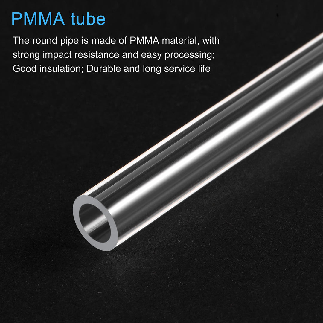 MECCANIXITY Acrylic Pipe Rigid Round Tube Clear 7mm(0.3