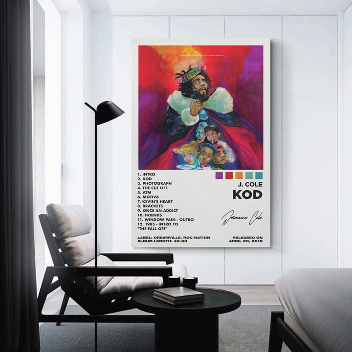 OFITIN Rapper J Poster Cole Kod Music Album Poster for 