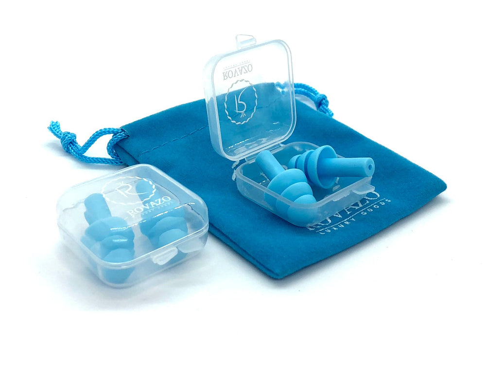 ROVAZO - Reusable Silicone Ear Plugs - 2 Pairs - NRR 32