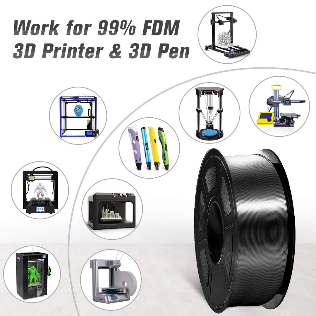 SUNLU Shiny Silk PLA Filament 1.75mm, Neatly Wound Glos