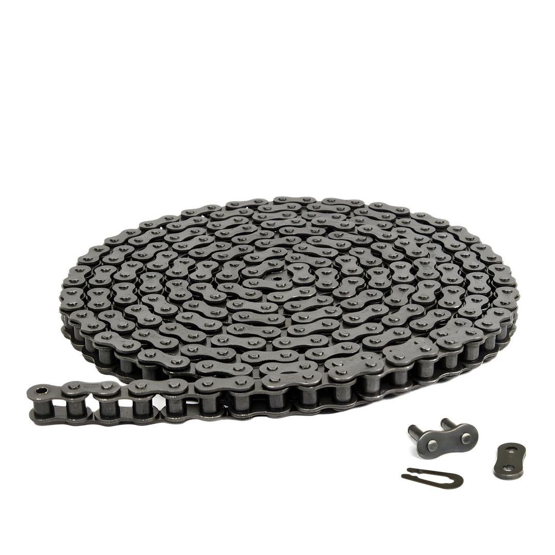 25H Heavy Duty Roller Chain 3 FT with 1 Connecting Link for 50cc 70cc 90cc 110cc 125cc Go Karts, Mini Bikes, Scooters, ATV, MTV, Dirt Bike Electric Start Taotao SunL Peace JCL Baja Kazuma