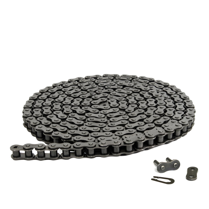 25H Heavy Duty Roller Chain 3 FT with 1 Connecting Link for 50cc 70cc 90cc 110cc 125cc Go Karts, Mini Bikes, Scooters, ATV, MTV, Dirt Bike Electric Start Taotao SunL Peace JCL Baja Kazuma