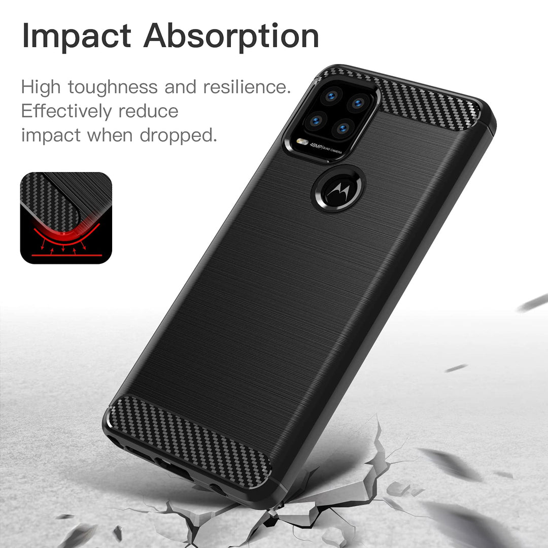 for Moto G Stylus 5G case,Motorola G Stylus 5G 2021 case,with HD Screen Protector, Soft TPU Slim Fashion Non-Slip Protective Phone Case Cover for Motorola Moto G Stylus 5G (2021), Black