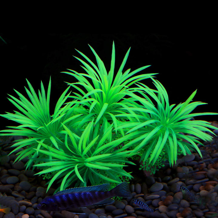 Fish Tank Plants, Artificial Aquatic Plants for Aquarium Decorations (Pack of 4)