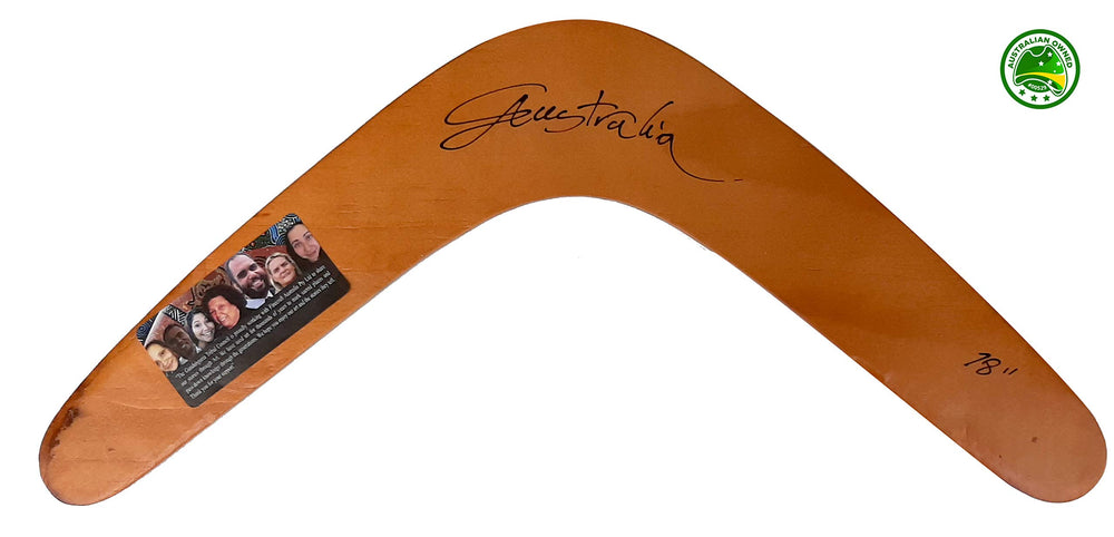 Large 18'' Wood Boomerang for Kids and Adults