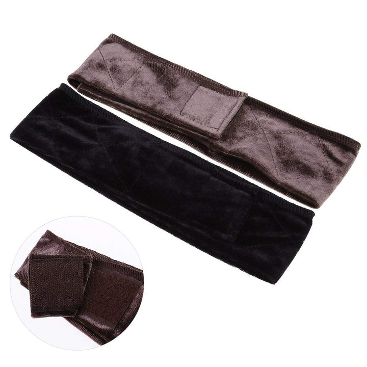 3pcs Velvet Wig Grip Headband Comfort Head Hair Band For Women Elastic Adjustable Hair Fasterner Gift for Mothers - Non Slip, Keeps Wig Secured Prevents Headaches &amp; Hair Loss, Cream + Brown + Black