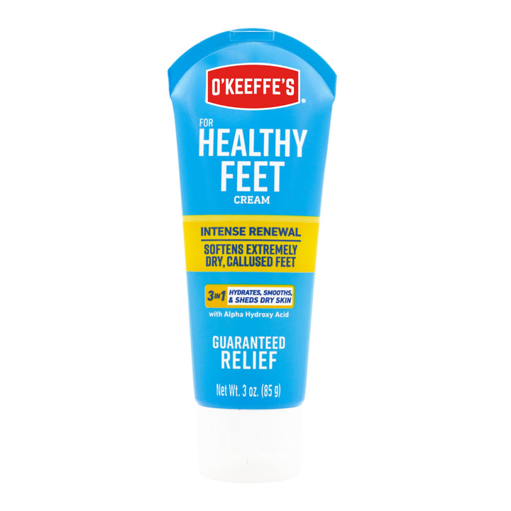 O&#39;Keeffe&#39;s Healthy Feet Intense Renewal Cream with Alpha Hydroxy Acid; Softens and Exfoliates Extremely Dry; Callused Feet; 3oz Tube (Pack of 1)