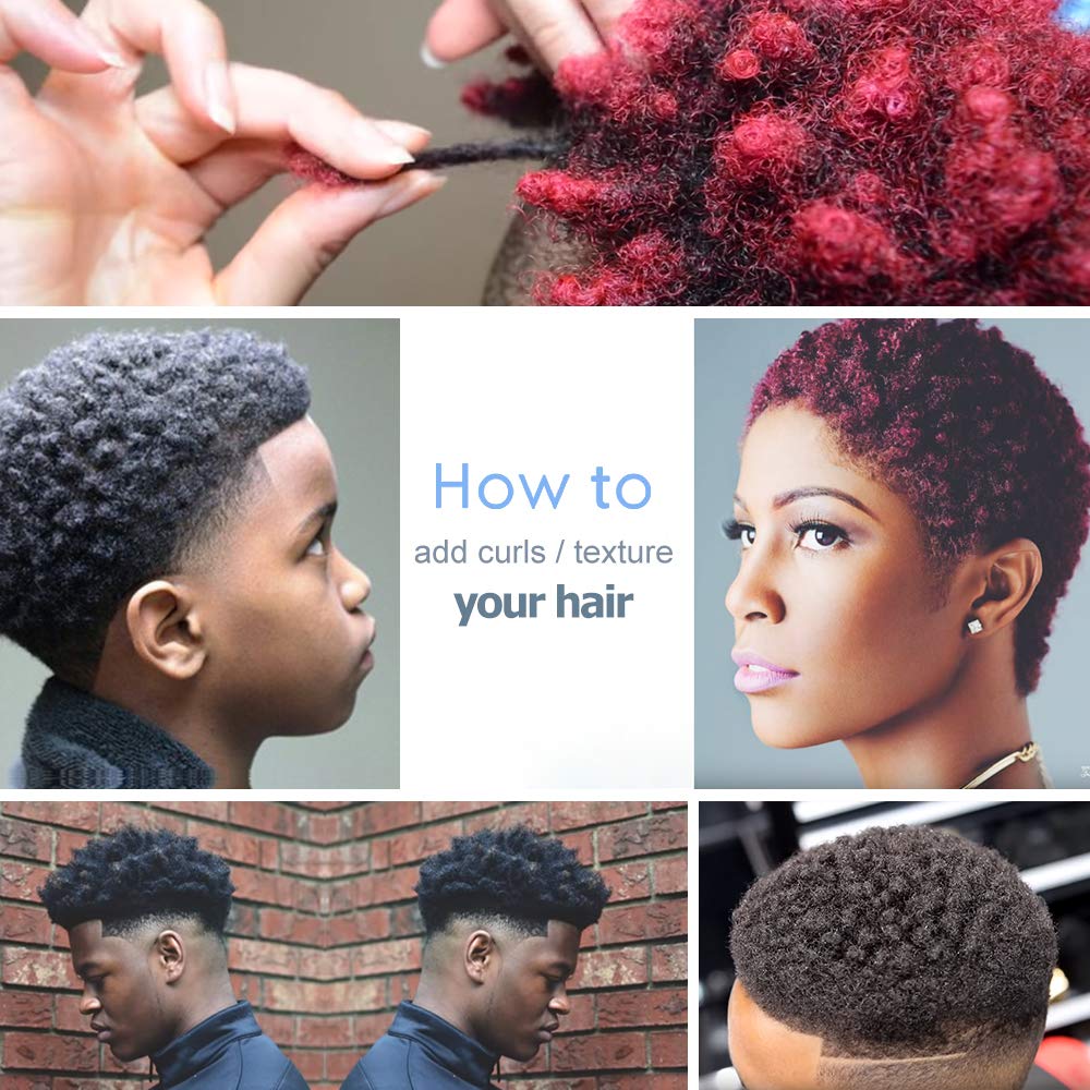 Big Holes Double Sides Barber Hair Brush Twist Sponge Make Dreads Locking Twist Coil Afro Locs Hole 16mm/0.62in (1 Pack)