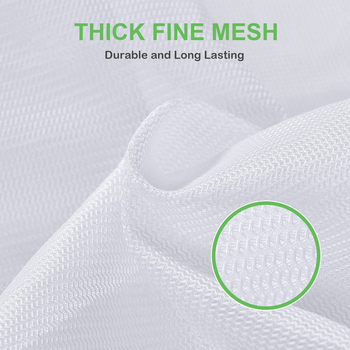 Large Mesh Washing Bag 43 x 35 in XL Laundry Bag Washer Machine Net Protector Large Washer Bag for Travel Camp College Student Dress Bedding Blanket Sheet Robe Cleaning Organizer Blue