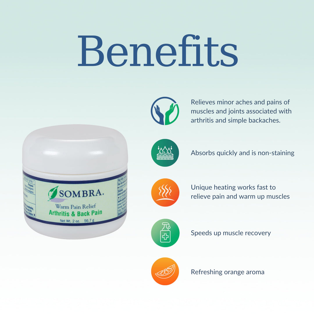 Sombra Warm Therapy Natural Pain Relieving Gel 2 Ounce
