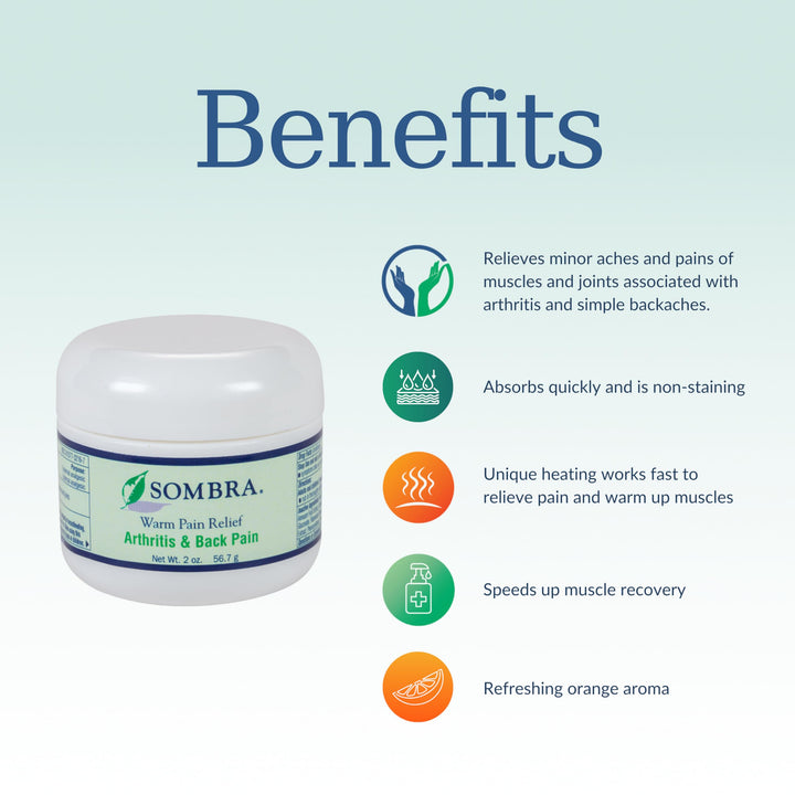 Sombra Warm Therapy Natural Pain Relieving Gel 2 Ounce