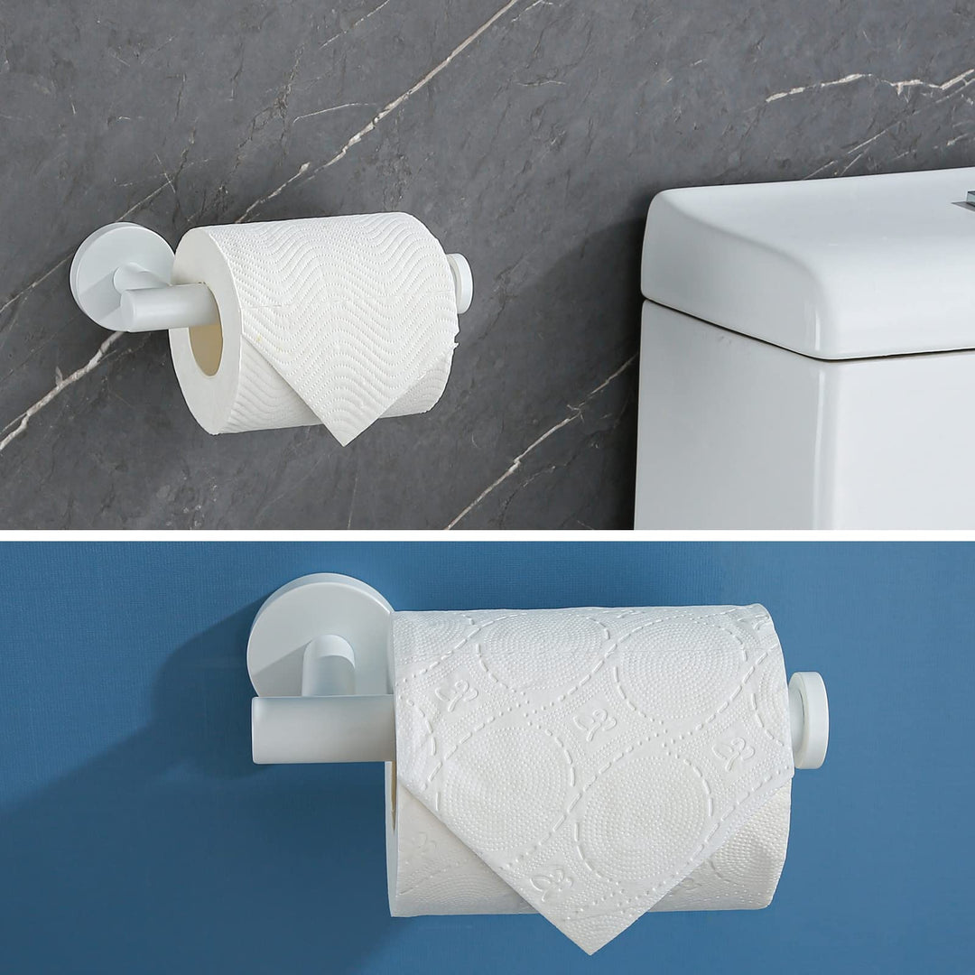 SEABEFORE White Toilet Roll Holder Bathroom Toilet Pape