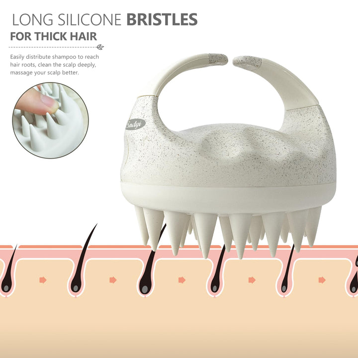 Hair Scalp Massager Shampoo Brush, Sndyi Soft Silicone 