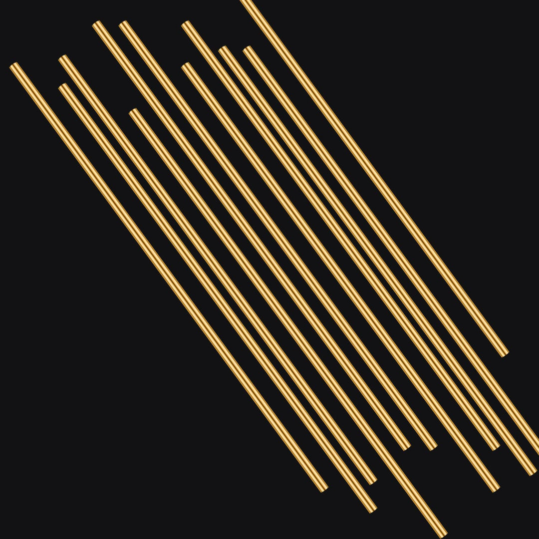 30 Pieces 12 inches 1/25 inch/1.0mm Brass Round Rods, Brass Rods Lathe Bar Stock, 1/25 inch/1.0mm in Diameter 12 inches in Length